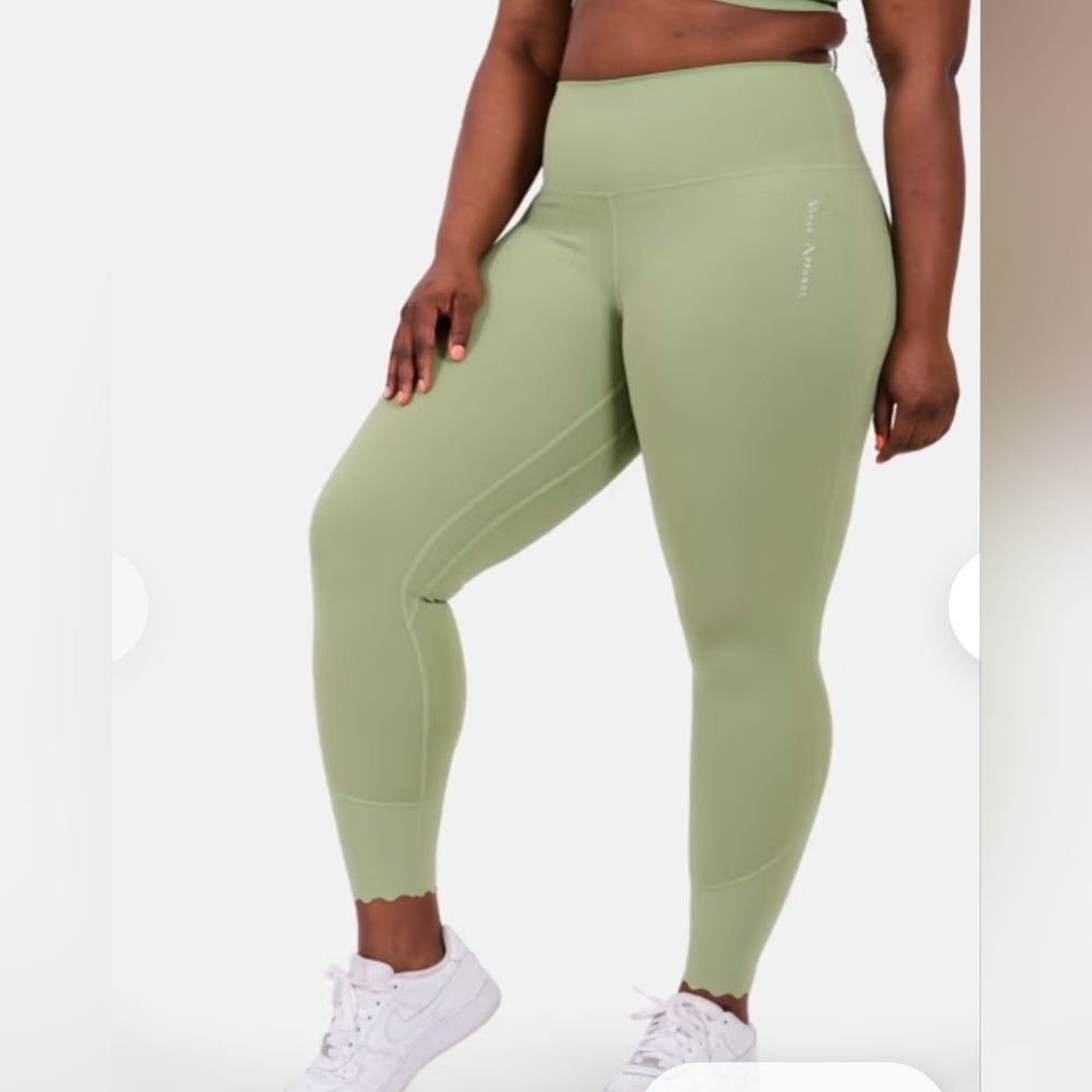 Vitae Apparel Womens Ultra Pulse Leggings In Matcha Green Size M